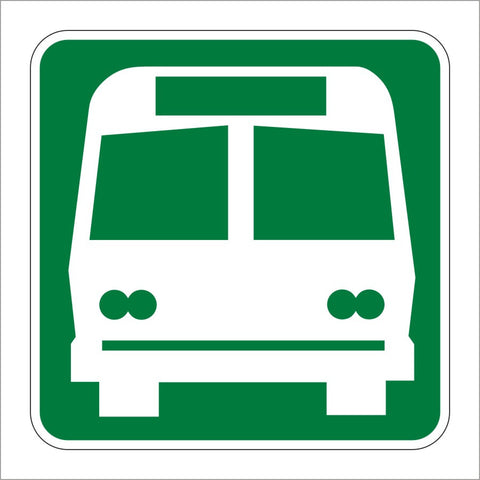 I-6 BUS STATION SYMBOL SIGN