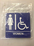 8" x 8" Womens Restroom Wall Sign