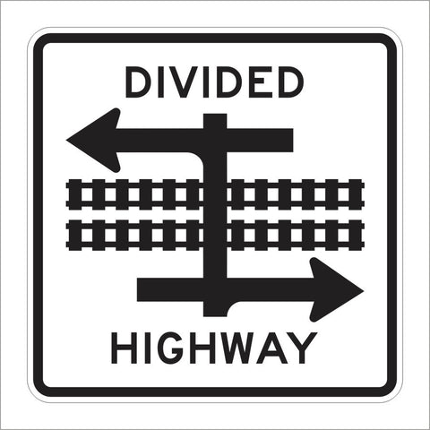 R15-7 DIVIDED HIGHWAY SIGN