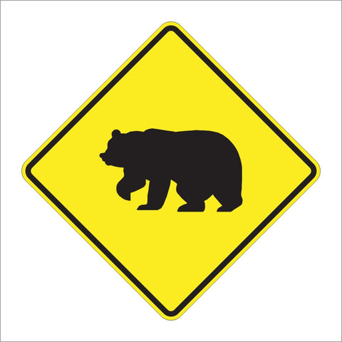 W11-16 BEAR SIGN