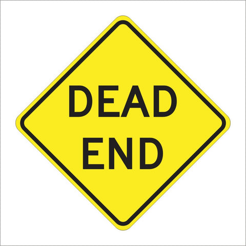 W14-1 DEAD END SIGN