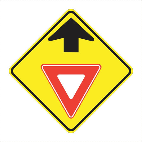 W3-2 YIELD AHEAD SIGN