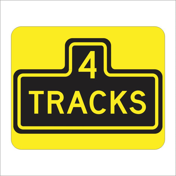 W48 (CA) NUMBER OF TRACKS SIGN – Main Street Signs, Athaco Inc.