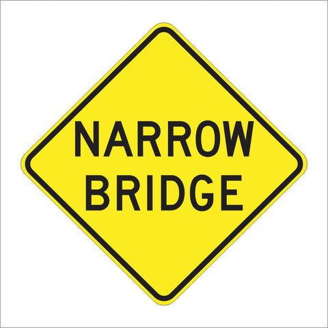 W5-2 NARROW BRIDGE SIGN