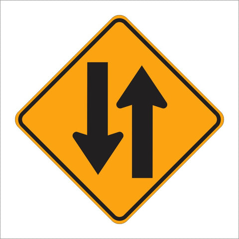 W6-3 TWO WAY TRAFFIC SIGN