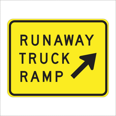 W7-4B RUNAWAY TRUCK RAMP SIGN