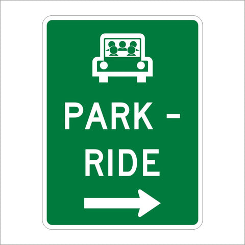 D4-2 PARK AND RIDE SIGN