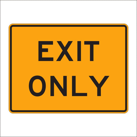 E5-3 EXIT ONLY SIGN