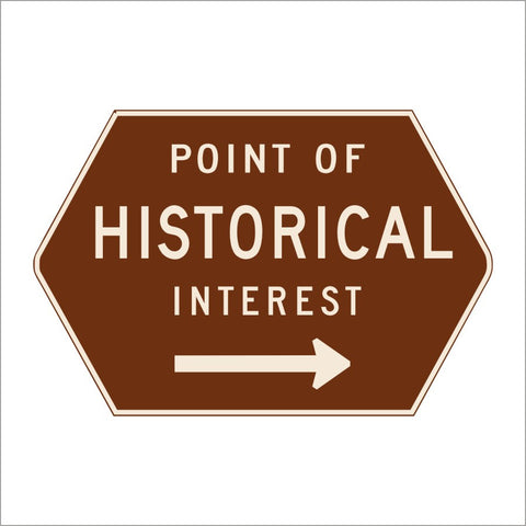 G15 POINT OF HISTORICAL INTEREST SIGN