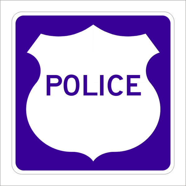 G66-62 (CA) POLICE SIGN – Main Street Signs, Athaco Inc.