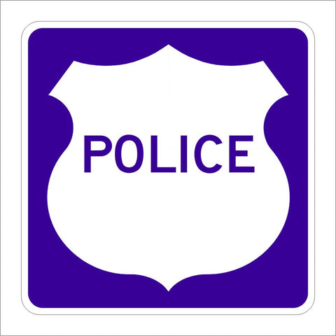 G66-62 (CA) POLICE SIGN