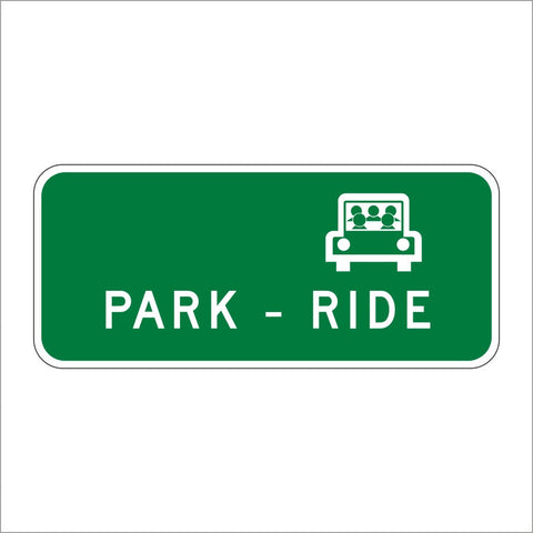 G95A (CA) PARK-RIDE (VEHICLE SYMBOL) SIGN – Main Street Signs, Athaco Inc.