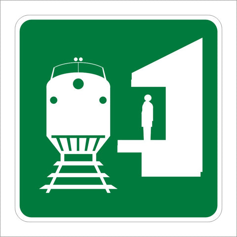 I-7 TRAIN STATION SYMBOL SIGN