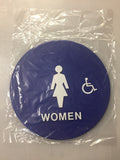12" Womens Restroom Door Sign