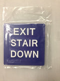Exit Stair Down 6"x6"
