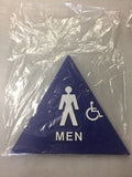 12" Mens Restroom Door Sign
