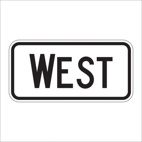 M3-4 WEST DIRECTIONAL AUXILIARY SIGN