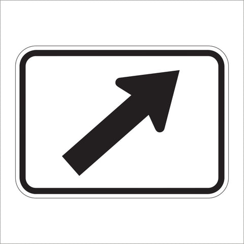 M6-2 DIAGNOL ARROW AUXILIARY SIGN