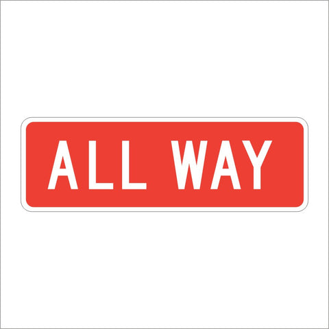 R1-3P ALL WAY SIGN