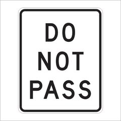 do not pass