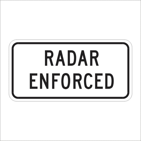 R48-1 (CA) RADAR ENFORCED SIGN