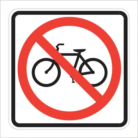 R5-6 NO BICYCLES SIGN