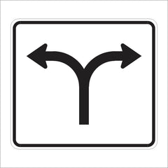 R60B (CA) OPTIONAL RIGHT OR LEFT TURN (SYMBOL) SIGN – Main Street