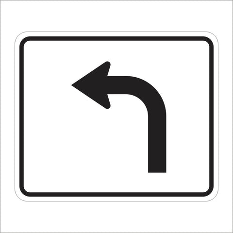 R73-1 (CA) LEFT TURN (SYMBOL) SIGN