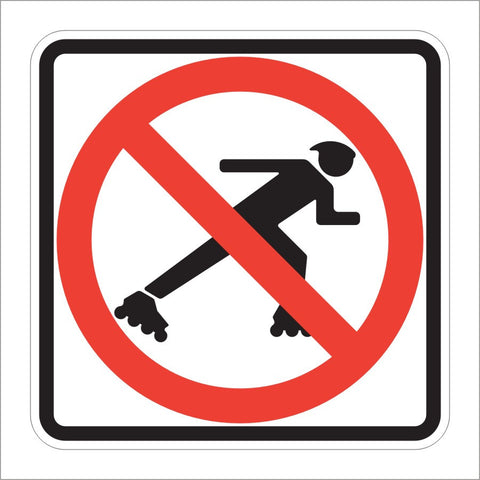 R9-13 NO SKATERS SIGN