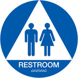 12" Unisex Restroom Door Sign