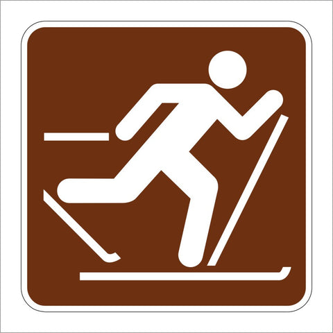 RS-046 COUNTRY SKIING SYMBOL SIGN