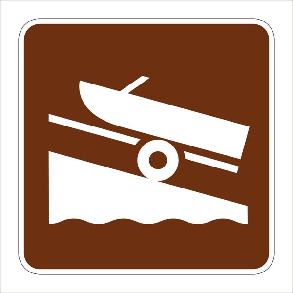 RS-054 BOAT RAMP SYMBOL SIGN – Main Street Signs, Athaco Inc.