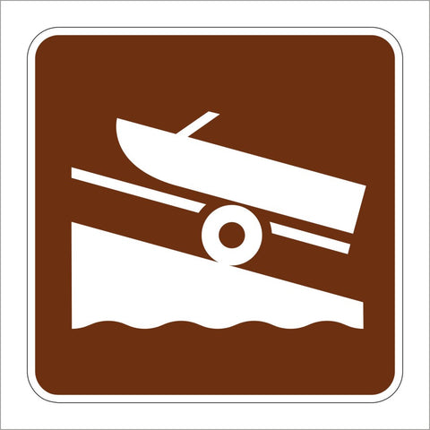 Dock Ramp Sign RS-054 BOAT RAMP SYMBOL SIGN – Main Street Signs, Athaco Inc.