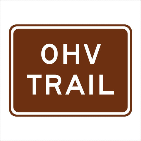 S12 (CA) OHV TRAIL SIGN