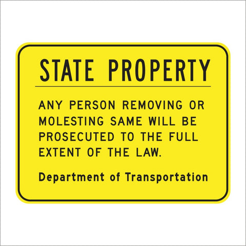 S20 (CA) STATE PROPERTY SIGN