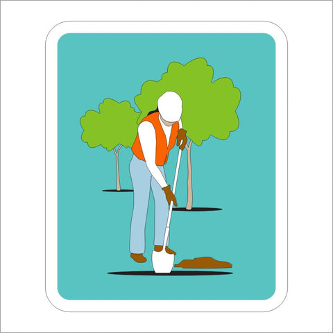 Growing Tree Sign S32-3 (CA) TREE PLANTING (SYMBOL) SIGN – Main Street Signs, Athaco Inc.