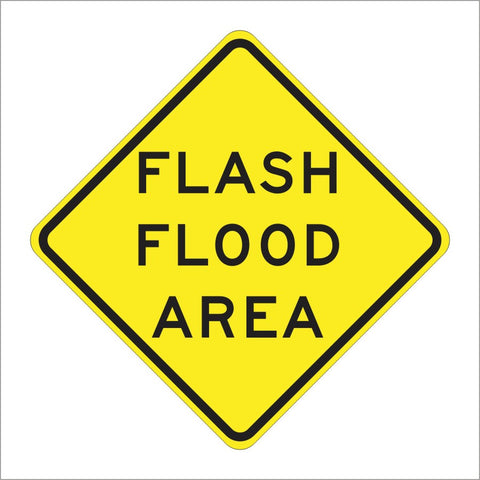 SW35 (CA) FLASH FLOOD AREA SIGN