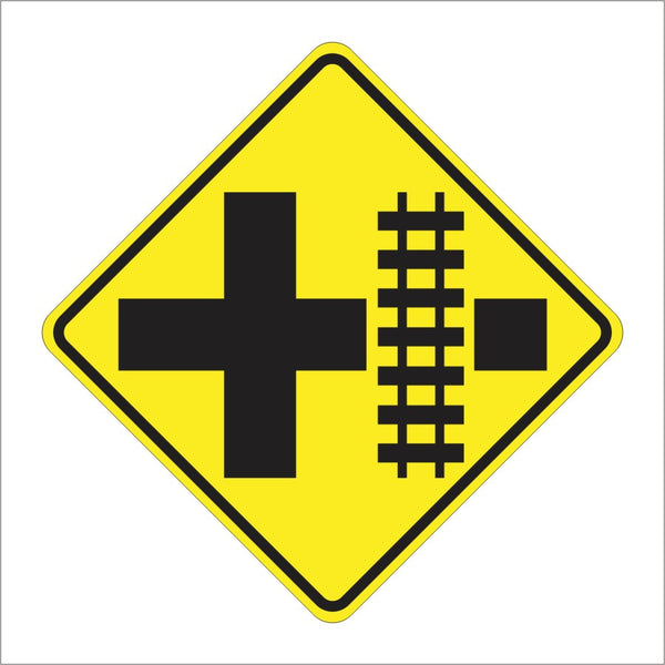 W10-2 PARALLEL RAILROAD CROSSING (CROSSROAD) SIGN – Main Street Signs ...