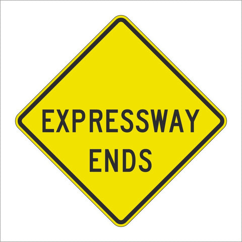 W19-4 EXPRESSWAY ENDS SIGN