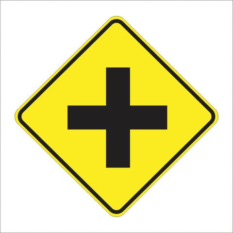 W2-1 CROSS ROAD SIGN – Main Street Signs, Athaco Inc.