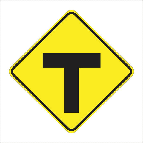 W2-4 T INTERSECTION SIGN