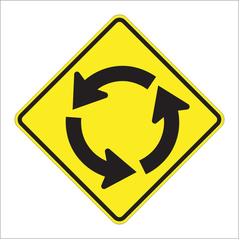 W2-6 CIRCULAR INTERSECTION SIGN