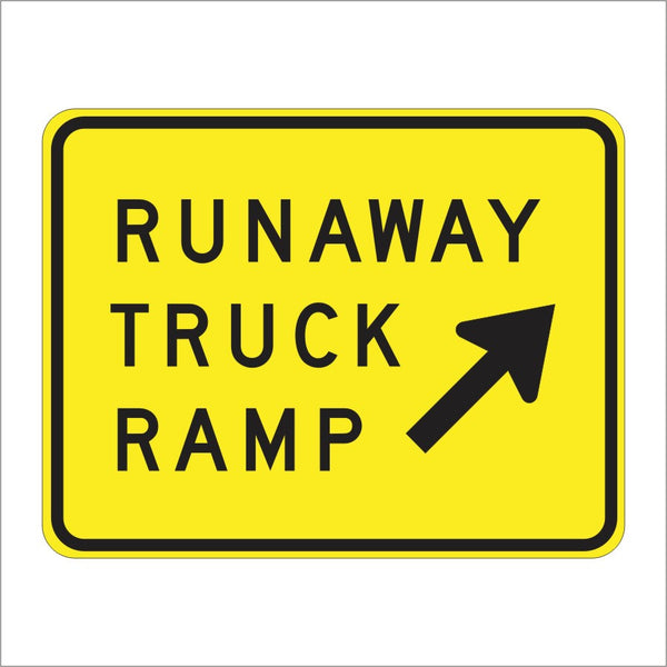 W7-4B RUNAWAY TRUCK RAMP SIGN – Main Street Signs, Athaco Inc.