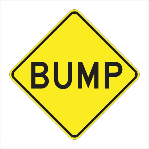 W8-1 BUMP SIGN