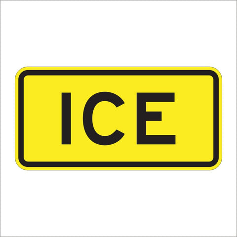W8-5AP ICE SIGN