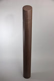 Innoplast 8" x 65" Brown (Dark Monzonite #14042) Granite Decorative Bollard Cover with Slant Top (9.125" ID x .188" wall)