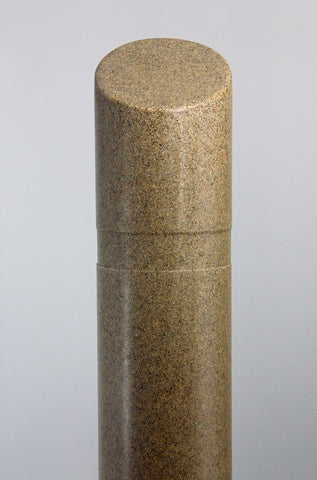 Innoplast 7" x 65" Tan (Sandstone #9206) Granite Decorative Slant Top Bollard Cover (7.1" ID x .188" wall)