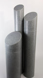 Innoplast 11" x 39" Charcoal (Charcoal 9966) Granite Decorative Slant Top Bollard Cover #30 (11.15" ID) (Max pipe height - 27")