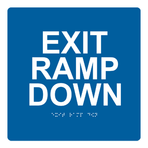 Exit Ramp Down 6"x6"
