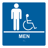 8" x 8" Mens Restroom Wall Sign